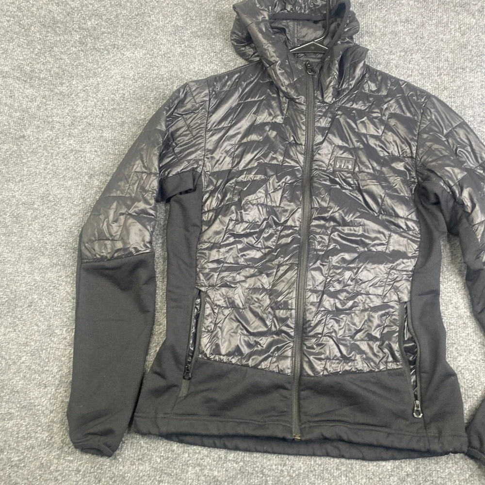 Helly Hansen Lifaloft Hybrid Insulated Jacket Black Womens Small Hooded Zip Up - Picture 2 of 10